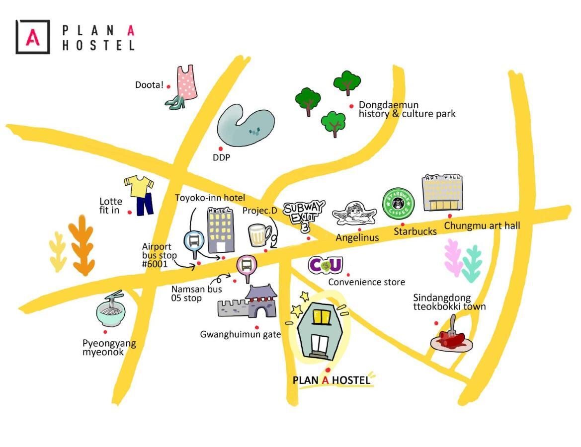 Plan A Hostel Сеул Екстериор снимка